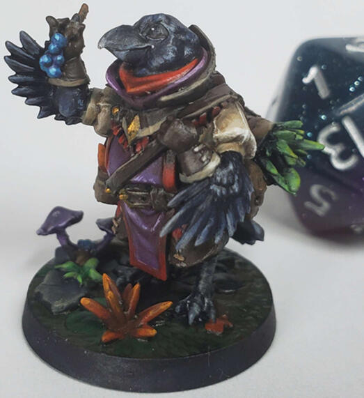 D&D figure of tengu who likes berries